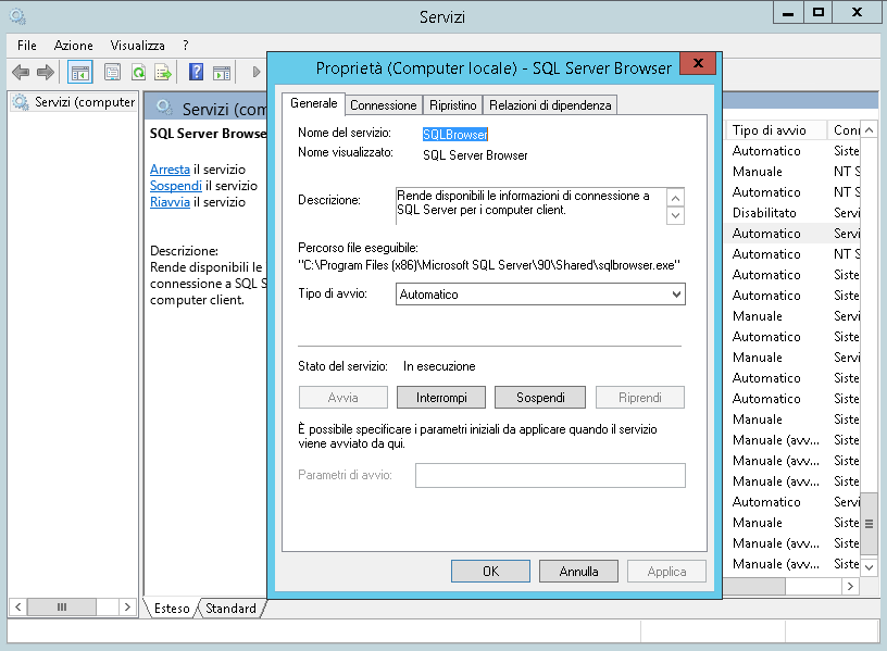 9.1.3. Note installazione SQL Express